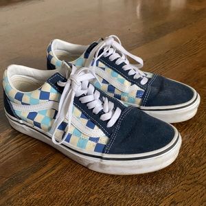 Blue Checkered Vans